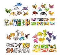 Jeu de Construction,Blocs de Construction STEM | Puzzle 3D Formes Animales | pour Garçons et Filles, Adolescents, Cadeau Maison, Jardin d', Anniversaire, Noël, Nouvel an