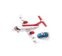 Jeu de construction brique emboitable aviation jet privé m38 b0365 figurines articulés