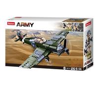 JEU DE CONSTRUCTION BRIQUE EMBOITABLE SLUBAN ARMY FIGHTER ARMEE BRITANNIQUE MILITAIRE M38 B0712 PILOTE ARTICULE