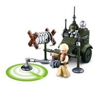 Sluban Jeu brique emboîtable M38-B0678 – 2e Guerre mondiale démineur armé, soldat articulé, 4 en 1