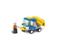 Jeu de construction brique emboitable town camion benne m38 b0178 figurine articulé