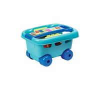 Ecoiffier Chariot garni Abrick - 30 pièces - Multicolore - Origine France Garantie