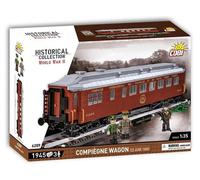 Cobi 6289 - Locomotive Compiegne Wagon (22 juin 1940) - Jeu de Construction Marron G