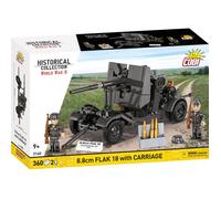 Jeu de construction - COBI - COBI 3140 - 8.8 cm Flak 18 - Avec affût - Noir