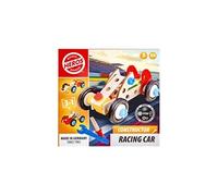 Jeu de construction voiture de course HEROS Wooden Heroes 50 pièces en hêtre FSC, bords arrondis, peinture à l'eau, dès 3 ans
