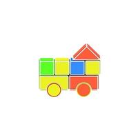Jeu de construction Crea Block - Venteo - Jaune - Enfants - Educatif / jeu en mousse auto-adhésifs / lavable à l'eau Jaune G