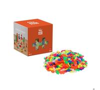 Jeu de construction créatif - PLUS PLUS - Coffret de 600 pièces - Mini Neon - Pièces multicolores néon