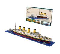Jeu De Construction De Bateau De Croisière Titanic Q0kb, 1860 Pièces, Mini Blocs De Construction, Jouets Bricolage