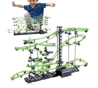 Jeu de construction de labyrinthes de billes pour pistes de billes pour Labyrinthe de marbre Jeu Pistes de billes Kit de montagnes russes en marbre scientifique pour adolescents et