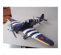 Jeu De Construction De Maquettes Militaires, Chasseur D'hurricane Britannique À Émulation 1:33, Carte En Papier 3d, Jouets Éducatifs