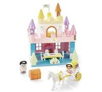 Jeu de construction ECOIFFIER Château Rainbow Abrick 2974 Bleu clair avec personnages - Dès 18 mois Bleu clair