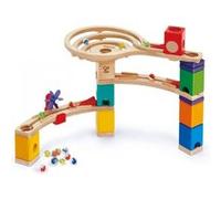 Hape Jeu de construction Race To The Finish Line – Circuit à billes en bois Multicolore Enfants