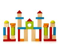 JeuJura – Jeu de construction 8241 – Blocs en bois 40 pièces multicolore