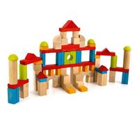 Jeu de Construction en Bois - JEUJURA - 82 Pièces - Garçon et Fille - A partir de 18 mois