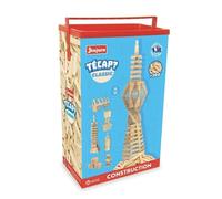 Jeu de construction en bois JEUJURA Técap Classic 300 pièces Beige Baril en carton