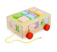 Jeu De Construction En Bois Montessori Pour Enfants, Jeu De Cognition De Forme Géométrique, Paire De Blocs De Construction D'éducation Précoce, Cadeau Classique, Nouvelle Collection
