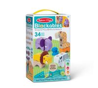 Jeu de construction en bois SPIN MASTER Blockables Savanna Animals 34 pièces multicolores animaux de la savane