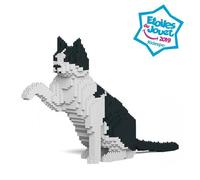 JEU DE CONSTRUCTION EN BRIQUES - JEKCA - CHAT CALICO BLANC & NOIR - 1460 pièces - 27 90 cm de hauteur - Mixte