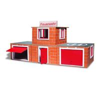 Jeu de construction enfant en brique ciment Caserne de pompiers Teifoc