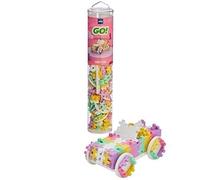 Jeu de construction enfant - PLUS PLUS - Plus-Plus GO - 200 pièces - Multicolore - 1 châssis - 4 roues