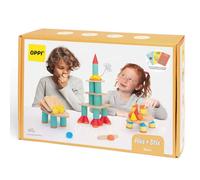 Jeu De Construction Et D'équilibre Piks + Stix 96 Pièces Vert TU