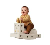 Le Set MODU Curiosity | Sand Grey & Honey Yellow | Jouet de Construction Grandeur Nature | 10+ créations pour Le Jeu Actif et la motricité | Porteur et Jouet d'équilibre | Éveil créatif, 0-6 Ans