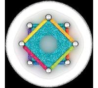 Geomag - Glitter - 22 Pièces - Constructions Magnétiques à Paillettes pour Enfants Dès 3 Ans - Blocs Magnétiques avec 8 Bâtonnets, 8 Boules, 6 Plaques - 100% Plastique Recyclé - Fabrication Suisse