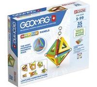 Geomag - Supercolor Blocs de Constructions Magnétiques pour Enfants, Jeu et Jouet en Forme de Cube, Green Collection 100% Plastique Recyclé, 35 pièces