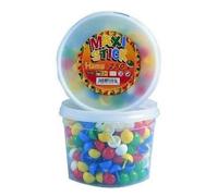 Hama - 9700 - Loisirs Créatifs - Perles et Bijoux - Maxi Pions : Pot De 250 Pions