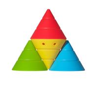 Jeu de construction Hix ? cônes en silicone souple et empilables blue;green;red;yellow TU