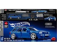 Mattel Brick Shop Hot Wheels Construction Audi Avant RS2 de 1994, détails réalistes et Autocollants personnalisés, collectionneurs Adultes et Enfants à partir de 10 Ans, JGR28