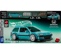 Mattel Hot Wheels - Coffret construction Custom Honda Civic EF 1990, 248 pièces, série Speed