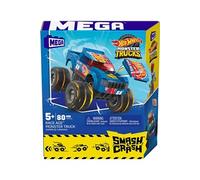 MEGA Brands – Jeu de construction Hot Wheels V8 Bomber Truck – Monster Truck gris – 5+ ans