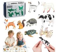 Jeu de Construction Insectes et Animaux pour Enfants, 8 pièces de maquettes d'insectes réalistes en Plastique, Jouet éducatif pour l'apprentissage de la Nature, adapté aux Enfants de 3 à 8 Ans.