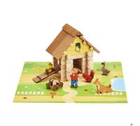 JeuJura Jeu de construction La Ferme en bois – 135 pièces
