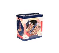 Kapla – Jeu de construction 120 planchettes bois colorées Nature/Rouge/Rose/Bleu foncé, dès 2 ans