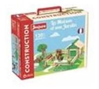 JeuJura - Jeu de construction en bois - La maison et son jardin - 130 pièces - Neuf