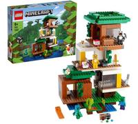 LEGO Minecraft 21174 La cabane moderne dans l’arbre, Jouets de construction