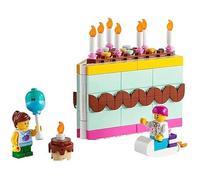 Jeu de construction - LEGO - 40641 - Gâteau d'anniversaire - 7 bougies - 9 cm de haut