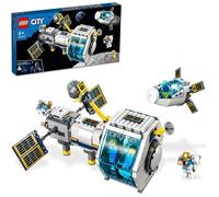 Jeu de construction - LEGO - 60349 City - Station Spatiale Lunaire - 5 Minifigurines - 100% Recyclables