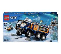 Jeu de construction - LEGO CITY - 60471 - Camion arctique 6 roues - Direction articulée - Laboratoire et salon