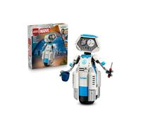 Jeu de construction LEGO Marvel 76339 Les Quatre Fantastiques H.E.R.B.I.E. 747 pièces Robot articulé Blanc gris bleu