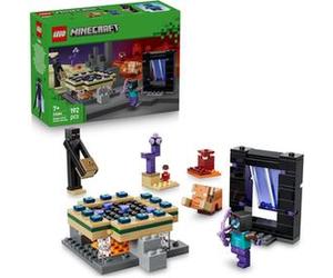 Jeu de construction LEGO Minecraft 21584 Voyage Through the Nether and End Portals 192 pièces Portails Nether & Ender Bleu foncé/Pourpre