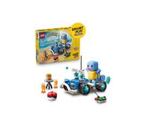 Jeu de construction LEGO Pokémon 72156 SMART Play Buggy d'Entraîneur Carapuce, canons à eau, télécommande et SMART Tags Bleu/Jaune