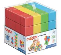 Geomag Jeux de Construction Magnétique pour Enfants Magicube - Jouets éducatifs pour Garçons et Filles 100% Recyclé - 24 Cubes Magnétiques Collection Green