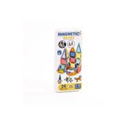 LUDI - Magnétique Mini - Jeu de Construction magnétique Compact - 26 pièces aimantées - Boîte métallique Support - Développe créativité et motricité - Dès 3 Ans