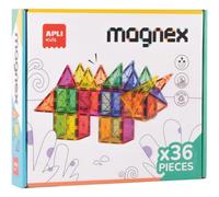 APLI Kids – Jeu de construction magnétique Magnex 20136 – 36 pièces 3D – Jouet éducatif dès 3 ans
