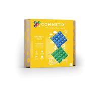 CONNETIX Tuiles magnétiques Arc-en-Ciel Paquet de plaques de Base, 2 pièces
