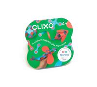 Clixo Jeu de construction magnétique Itsy Pack 18 pièces Rose et Turquoise