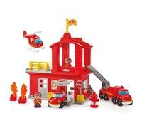 Jeu de construction magnétique Ecoiffier Caserne des Pompiers Abrick Multicolore G